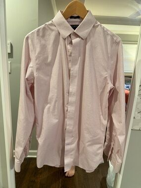 Banana Republic slim fit non-iron Micro-Check Dress Shirt